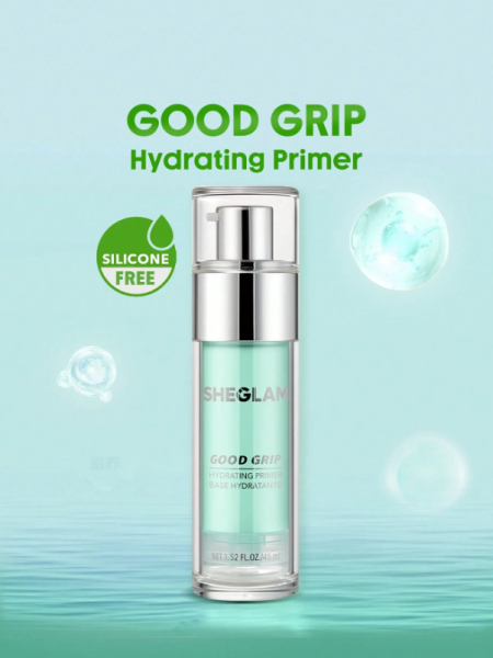 SHEGLAM برايمر مرطب من Good Grip، برايمر مرطب للتحكم في الزيوت، جل، برايمر للوجه خالي من الزيوت والسيليكون